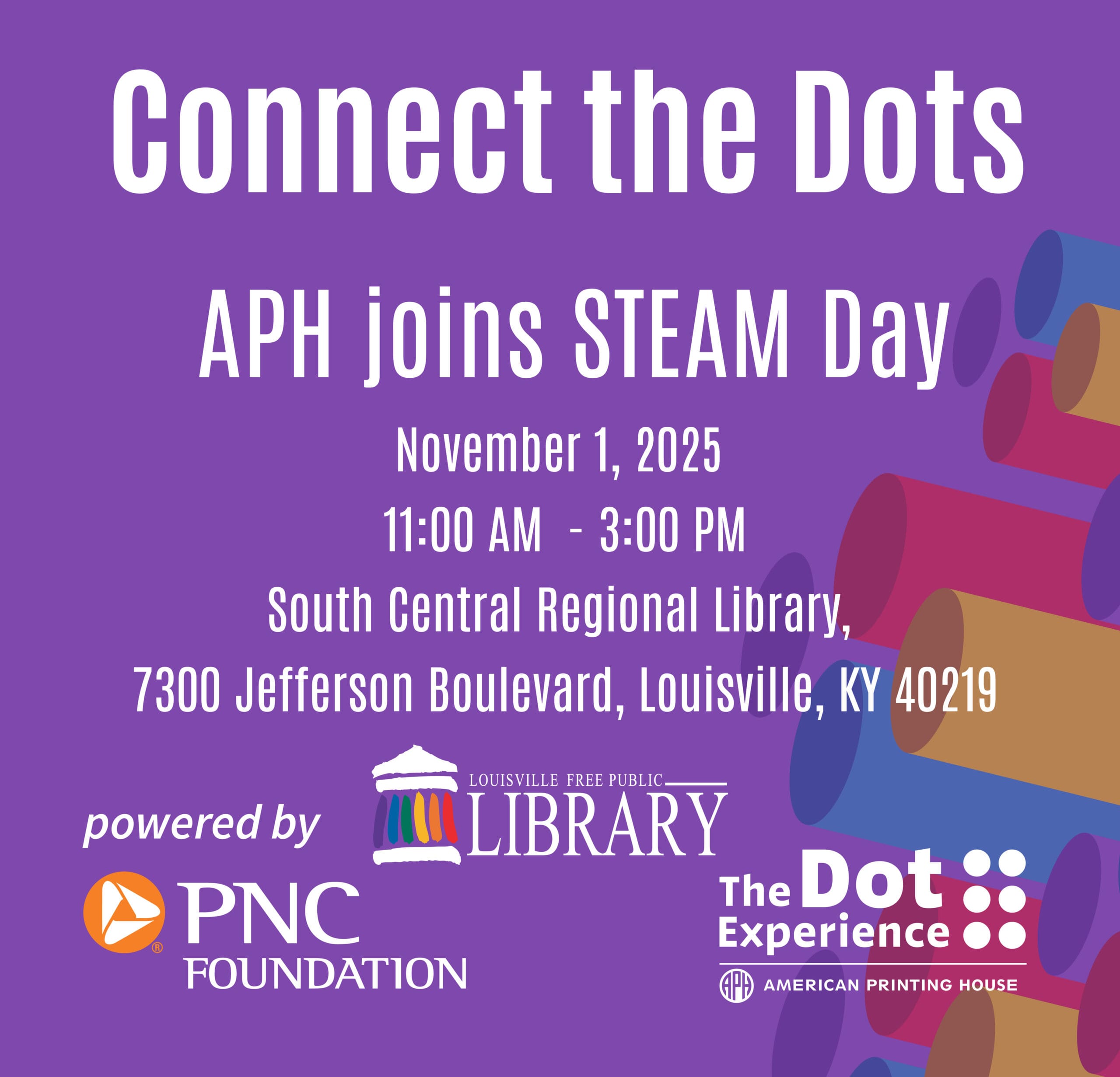 APH at Family STEAM Day event graphic