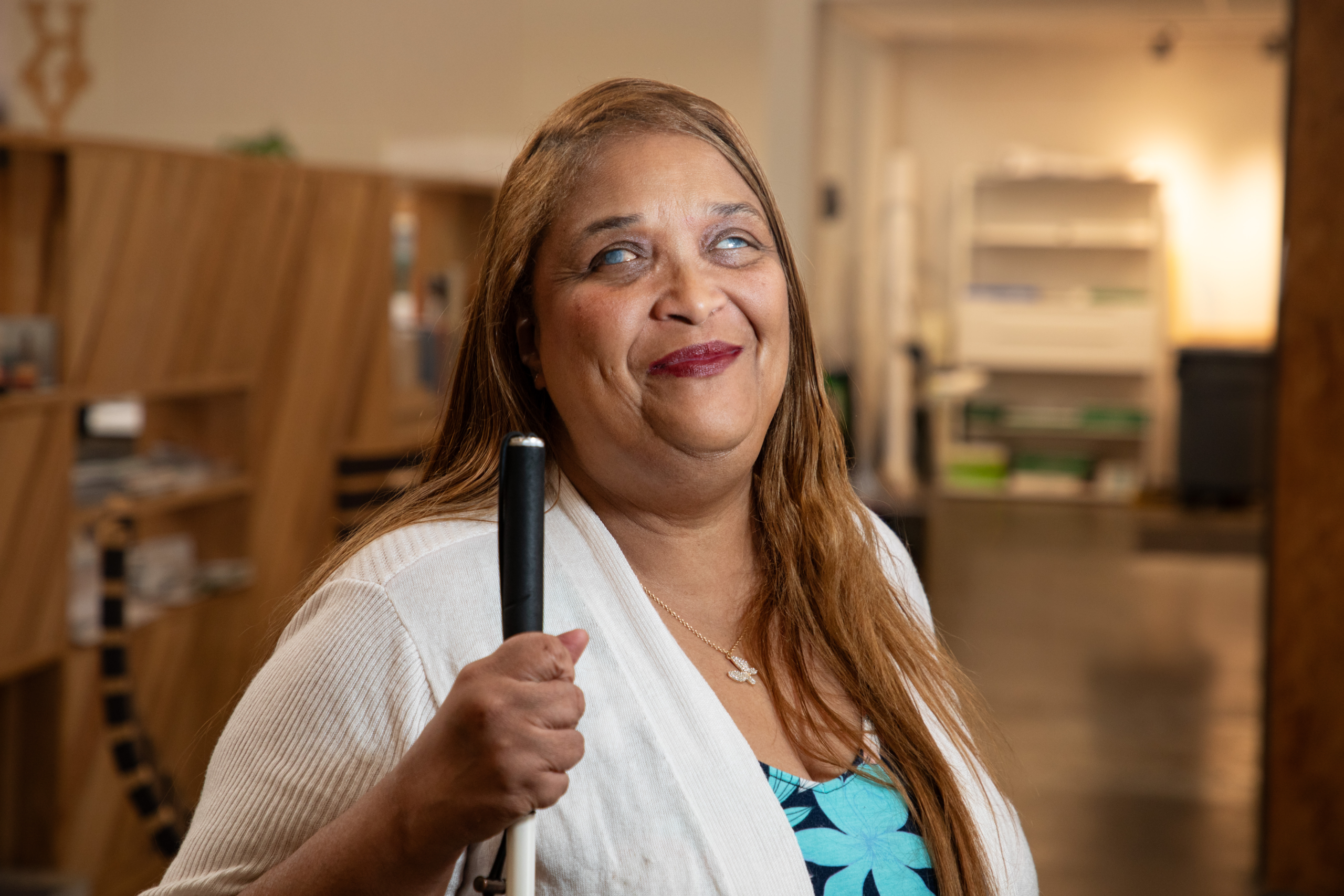 A close up photo of Sandra 